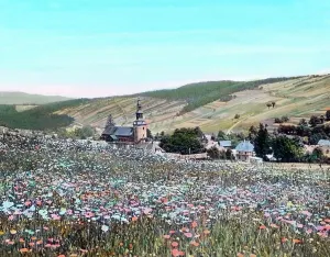Germany Rural Landscape Drucke: Thuringen Thüringen