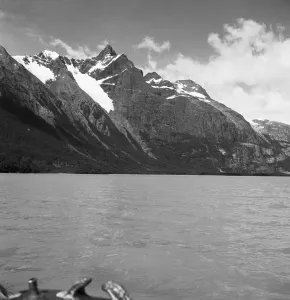 Landschaft um den Lago Argentino in der Provinz Santa Cruz, Patagonien, Argentinien.