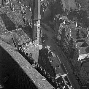 Historic Aerial Photography Drucke: Danzig