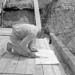 Black And White Construction Photos Drucke: Eigenheim