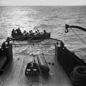 Deutsche Marineeinsatz bei einem Kutterpullen-Wettkampf in den 1930er Jahren.