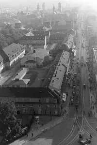 Stuttgart Blick auf die Stadt Stuttgart, Deutschland in den 1930er Jahren.