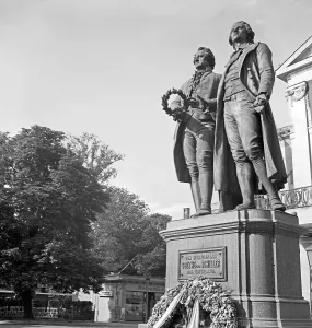 Goethe Schiller Monument Drucke: Weimar