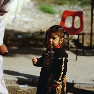 Ein arabisches Mädchen in Jerusalem, Israel 1986