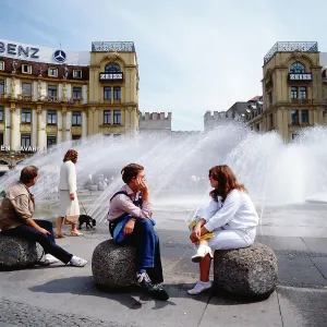 Karlsplatz Stachus in München um 1985