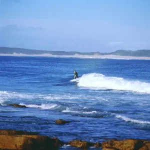 Surfer in der Francis Bay, Südafrika 1984