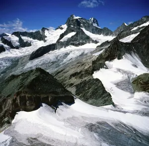 Swiss Mountain Range Drucke: Walliser Alpen
