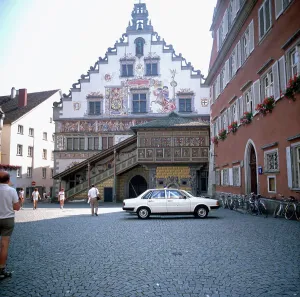 Blick auf den Bodensee in Deutschland, 1980er Jahre.