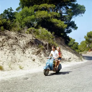 Mediterranean Beach Scene Drucke: Spanien
