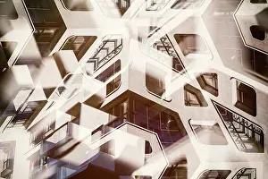 Futuristic Building Design Drucke: Abstract architecture