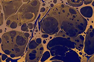 Abstract Marble Texture Drucke: Abstract creative marble pattern texture. Traditional art of Ebr