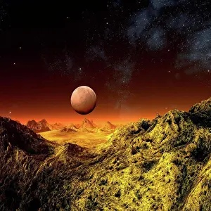 Drucke von Exoplaneten, Kunstwerk September Drucke: Exoplanet, Kunstwerk.