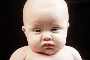 Innocent Childhood Moments Drucke: Baby pulling a funny face
