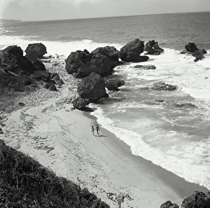 Aerial View Of Coastline Drucke: Barbados