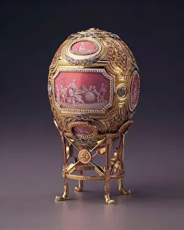 Russian Art Nouveau Drucke: Catherine the Great Easter Egg by Wigstrom