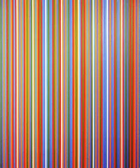 Drucke von Cherry Autumn; 1983 von Bridget Riley geboren 1931 Pop-Art Drucke: Cherry Autumn; 1983 von Bridget Riley geboren 1931