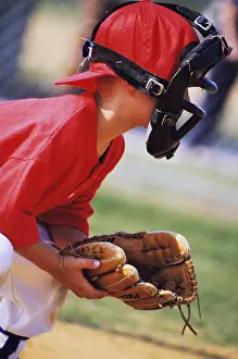 Bilder Datiert 13. Februar 2002: Kind spielt Baseball.