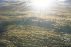 Lens Flare Photography Drucke: Clouds in the sky