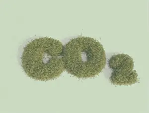 Eco Friendly Artwork Drucke: CO2, illustration