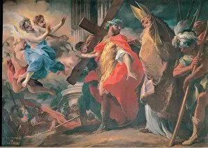 Oil On Canvas Masterpiece Drucke: Conversion of Saint Camillus of Lellis