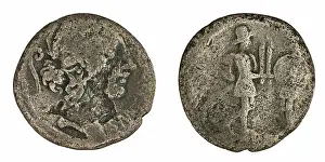 Denarius Coinage Drucke: ﻿denarius. Servilius, C. (fl. 57 a.C.), monetary officer, Republika Rzymska, issuer
