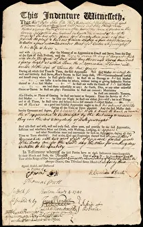 Child Labor Laws Drucke: Document of indenture: Servant: Norton
