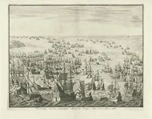 Drucke von Untergang der spanischen Armada, 1588, Jan Luyken, 1730 - 1738 Druck Untergang der spanischen Armada oder unbesiegbarer Flotte zwischen dem 31. Juli und dem 12. August 1588 Jan Luyken Drucke: Untergang der spanischen Armada.
