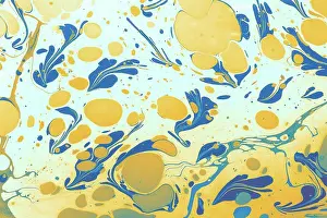 Drucke von Ebru-Malerei mit floralen Mustern... Einzigartige Kunst Flüssigmarbling Juli Drucke: Ebru-Marmorierung florale Muster... Einzigartige Kunst Flüssigmarbling.