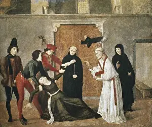 Florence Museum Artwork Drucke: Exorcism of one possessed by the devil