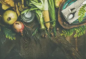 Bilder vom 22. August 2018: Tischdekoration für den Thanksgiving-Tag.