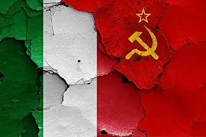 State Flags Of Europe Drucke: Flags of Italy and Soviet Union