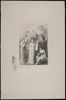 Drucke von Frontispiz. Der Blinde, Göttinnen, Musen griechische Götter. Henri Fantin-Latour (1836-1904). Lithographien und andere Drucke Henri Fantin-Latour Drucke: Frontispiz. Der Blinde, Göttinnen