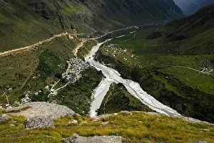 Bilder Datiert 20. Januar 2014: Ganges-Fluss, Blick auf die Quellen des Ganges
