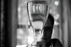 Depressed Woman Drucke: Genie in bottle