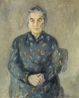 Drucke von Golda Meir von Raphael Soyer, 1899-1987 Raphael Drucke: Golda Meir von Raphael Soyer, 1899-1987