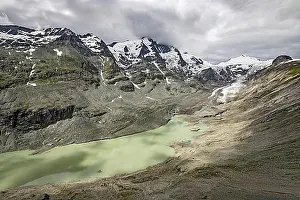 Pasterze Glacier Austria Drucke: Grossglockner mountain and shrinking Pasterze