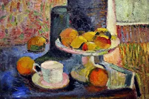 Drucke von Henri Matisse (1869-1954), Stillleben mit Compote, Apfel und Orangen, 1899. Das Baltimore Museum of Art. Usa Henri Matisse Drucke: Henri Matisse (1869-1954), Stillleben mit Compote