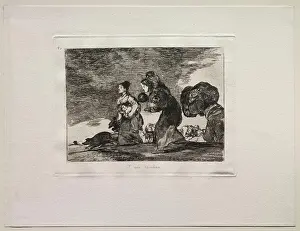 Drucke von Die Grausamkeiten des Krieges: Und das auch. Francisco de Goya (Spanien, 1746-1828). Radierung und Aquatinta; Francisco Goya Drucke: Die Grausamkeiten des Krieges: Und das auch