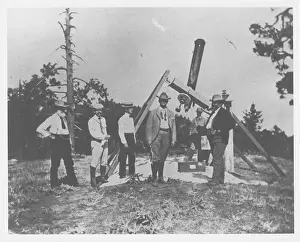 Historical Astronomy Images Drucke: HUSSEY'S SITE TESTING TELESCOPE ON MT