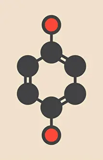 Skin Cancer Prevention Drucke: Hydroquinone reducing agent molecule