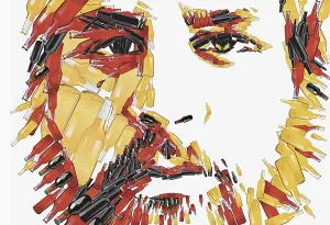 Man With Beard Drucke: Close up of man with beard