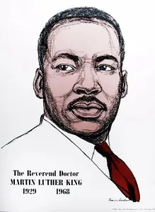 Zeichnung von Martin Luther King Jr