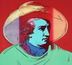 Gerahmter Druck : Goethe von Warhol Gerahmter Druck : Goethe von Warhol
