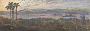 British Watercolor Artists Drucke: Indian River Landscape, Edward Lear