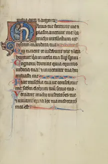 "Initial M: Ein Heiliger, der ein Rollen hält. Meister von Bute (Französisch-Flandrisch, aktiv etwa 1260 - 1290)".