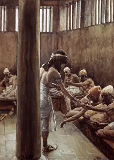 Joseph verteilt Brot im Gefängnis James J. Tissot (1836-1902 Französisch) Judisches Museum, New York City