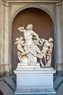 Vatican City Cultural Monument Drucke: Laocoon Group, Laocoon and his sons