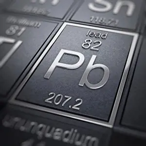 Table Of Elements Illustration Drucke: Lead (Chemical Element)