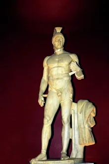 Libyen, Tripolis, Nationalmuseum und Statue