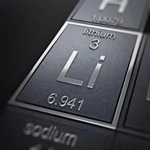 Lithium Element Drucke: Lithium (Chemical Element)